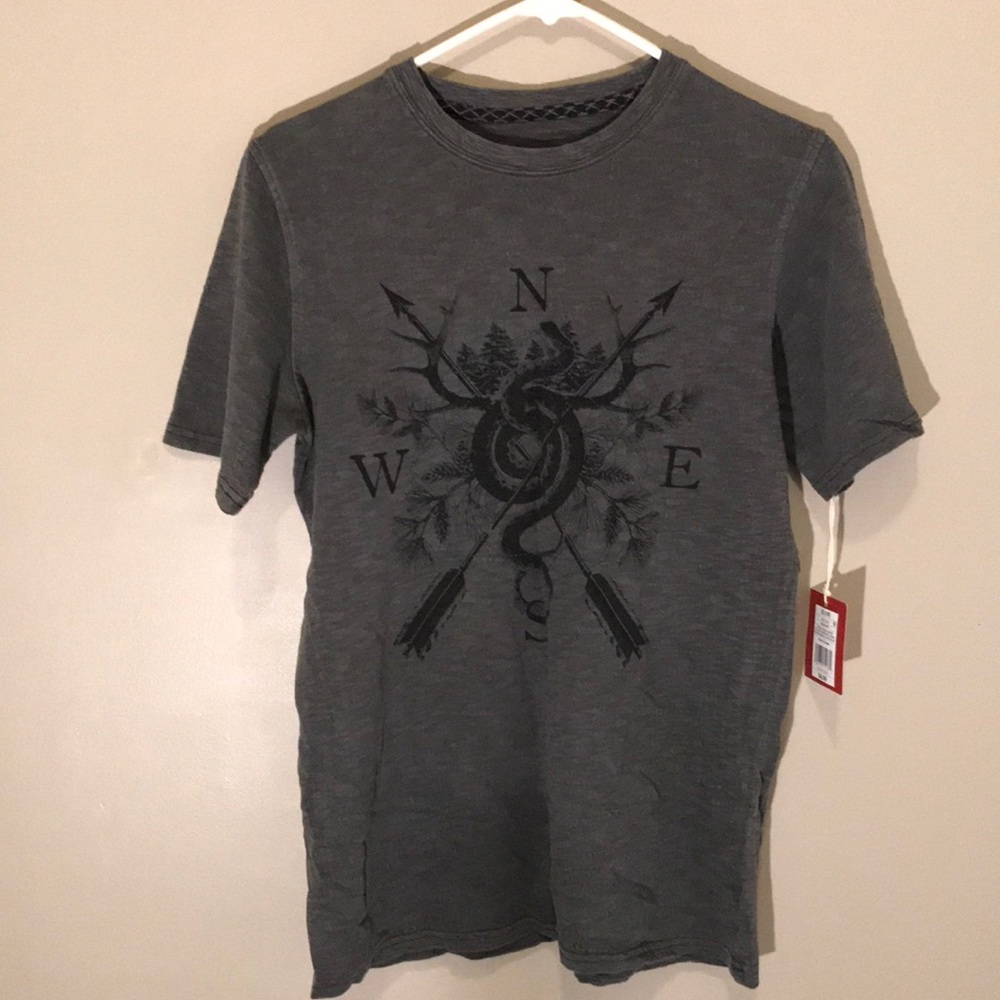 Mossimo Supply Co. Grey Graphic Tee